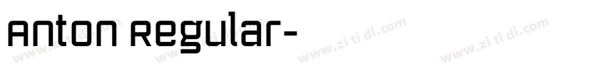 Anton Regular字体转换
